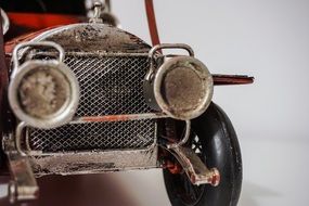 antique car as a miniature model
