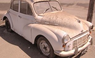 abandoned rusty car