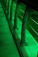 bridge in green night illumination