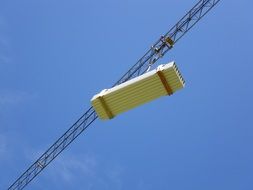 load lifted by crane