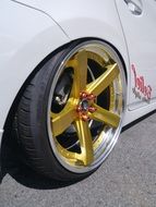 gold Toyota wheel