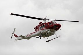 Rescue red Helicopter