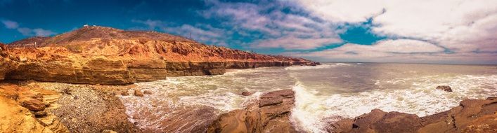 Landscape of the Pacific Ocean coast