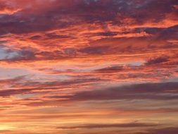 scenic sky at sunset