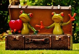 ceramic Frogs Homesickness Travel