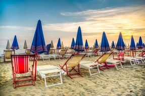 Beach Sand bed and Umbrella