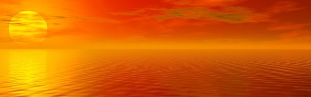 orange Sunset poster drawing