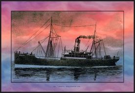 graphic image of a ship