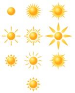 Sunshine Vector drawing