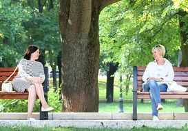 Women Meeting in park