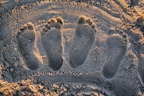 Footprints on Sand