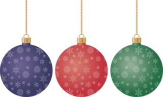 Christmas balls drawing