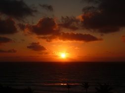 Summer sunset Mexico