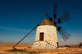 windmill on the field