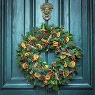 Christmas Decoration on Door