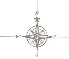 vintage compass as a graphic image