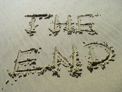 The End as the inscription in the sand