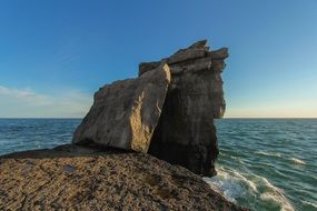 Seascape with the rocks in Portland