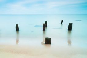 stones in the water of the baltic sea