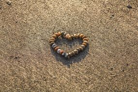 Heart Rhinestones Beach