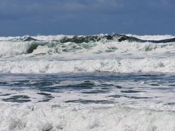 white waves in the pacific
