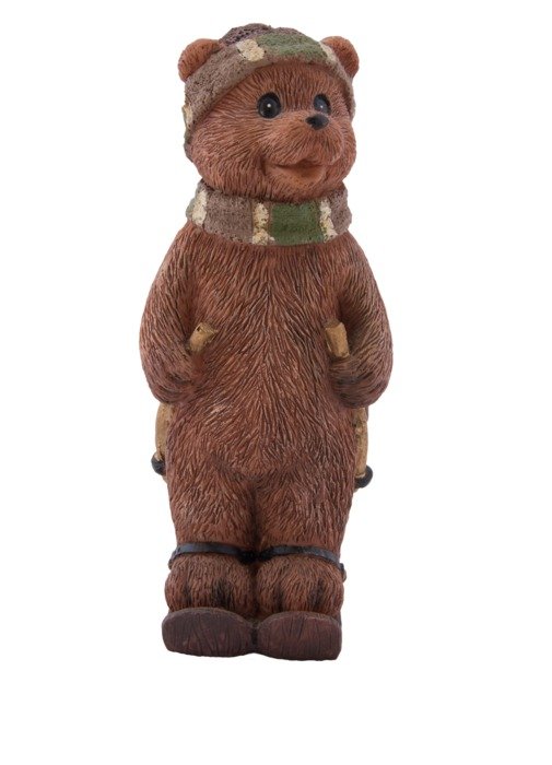 clay figure of a brown bear