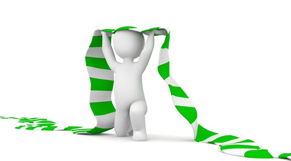 white figure with a long white-green scarf