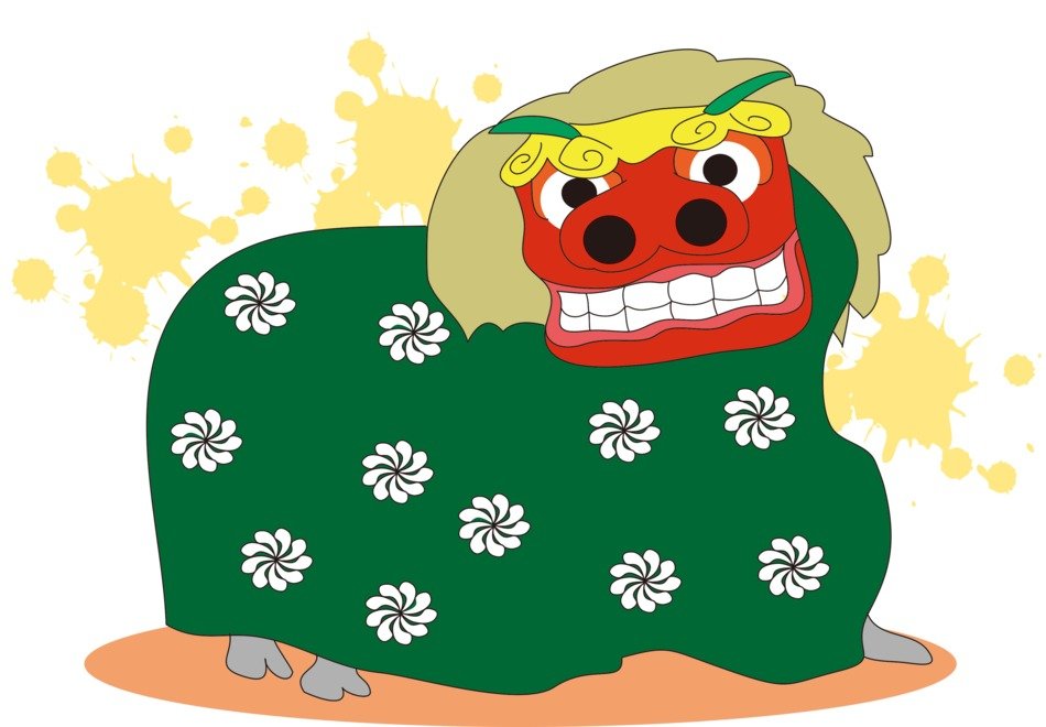 picture lion dance in japan