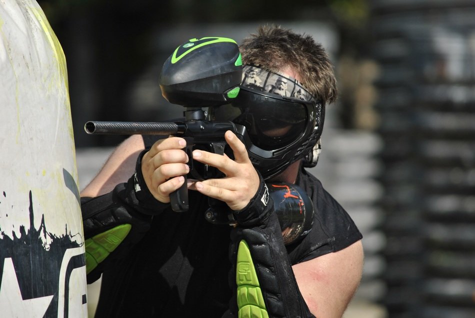 action in paintball