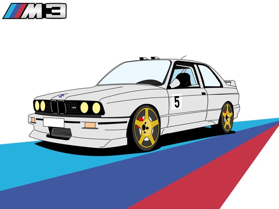 Bmw 5 drawing