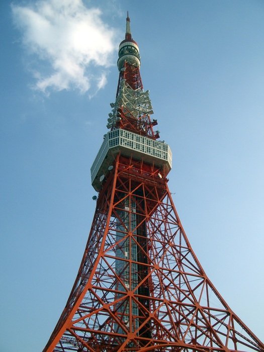 top of the tower in tokyo