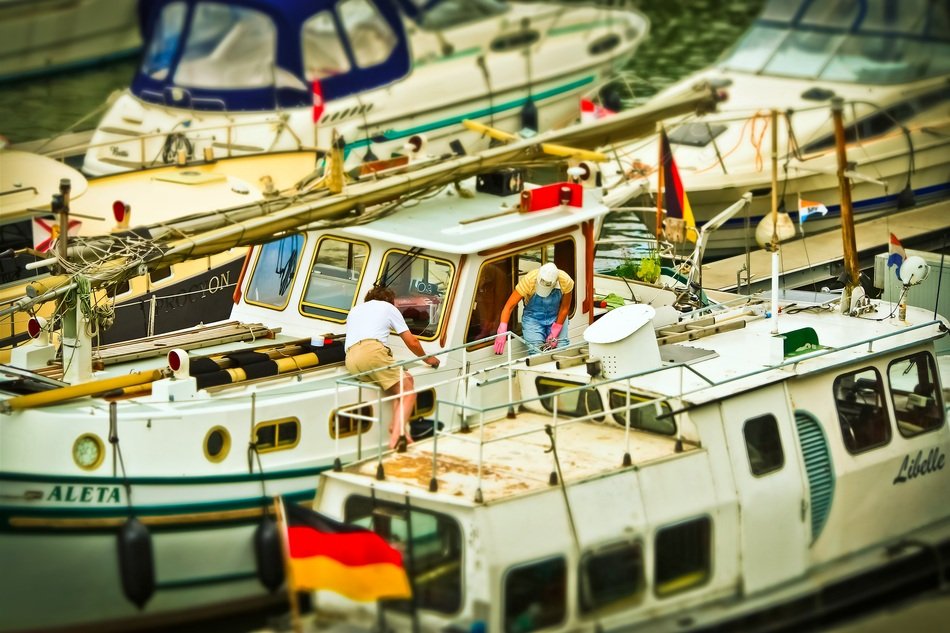 marina on a rhine