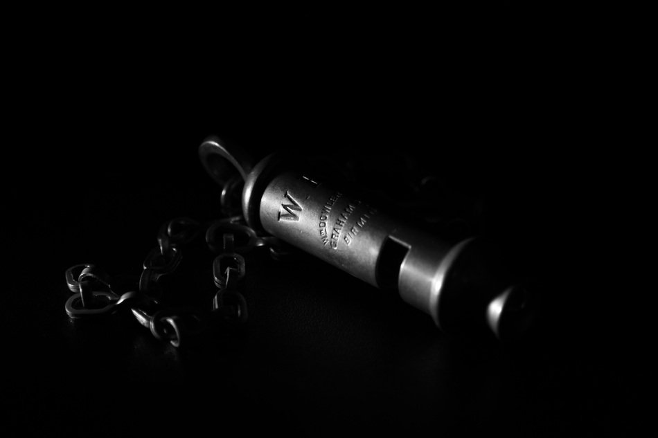 Whistle Black And White photo