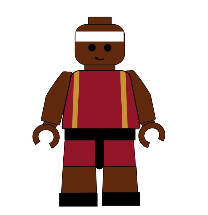 Colorful LEGO LeBron clipart