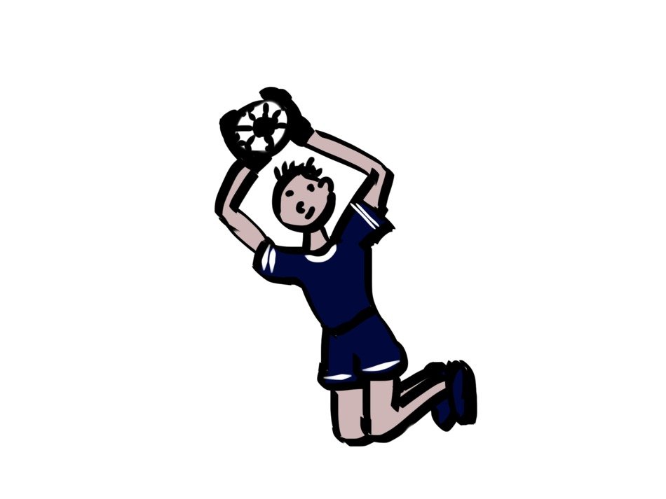 Drawing of goalkeeper