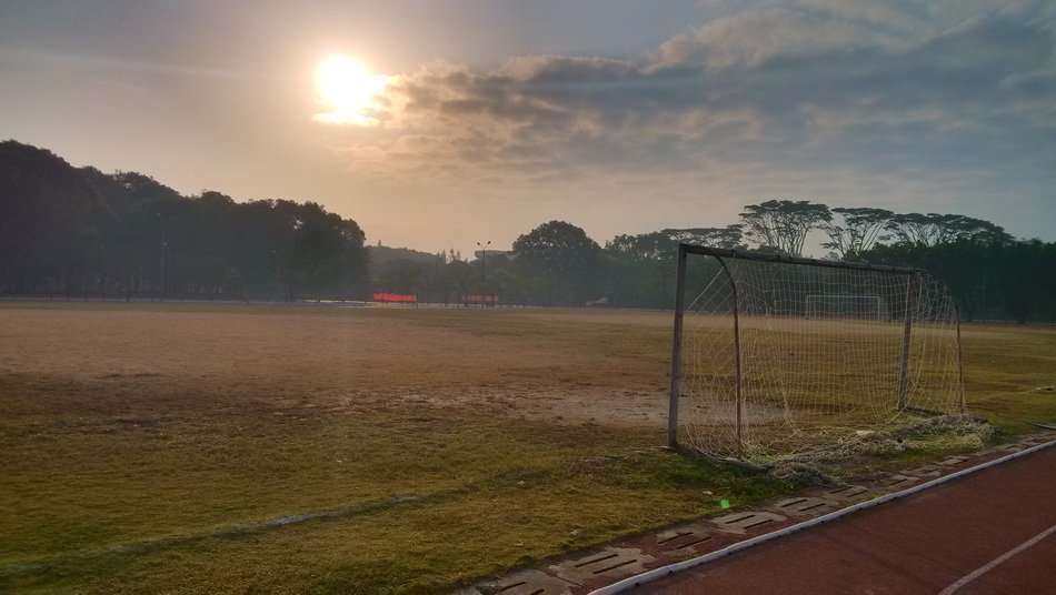 Playground at the sunrise