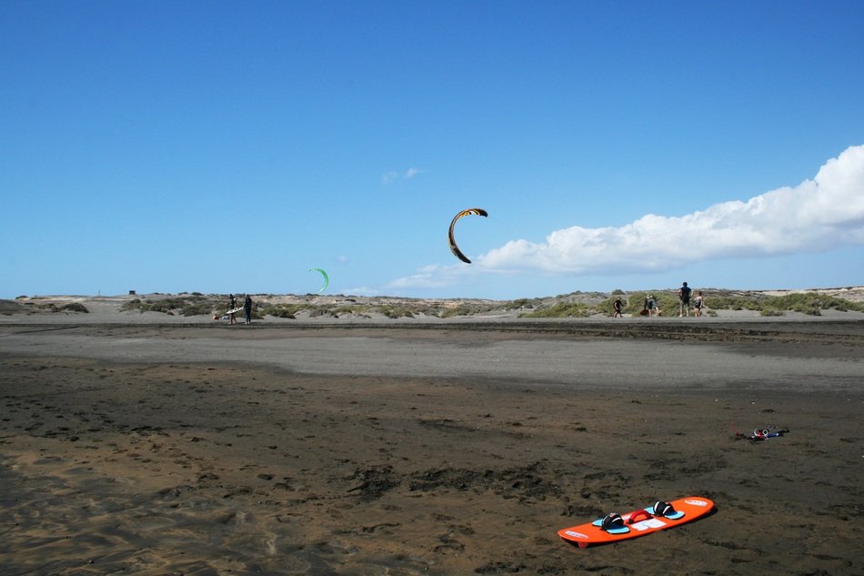 Kitesurfing on Canary Islands