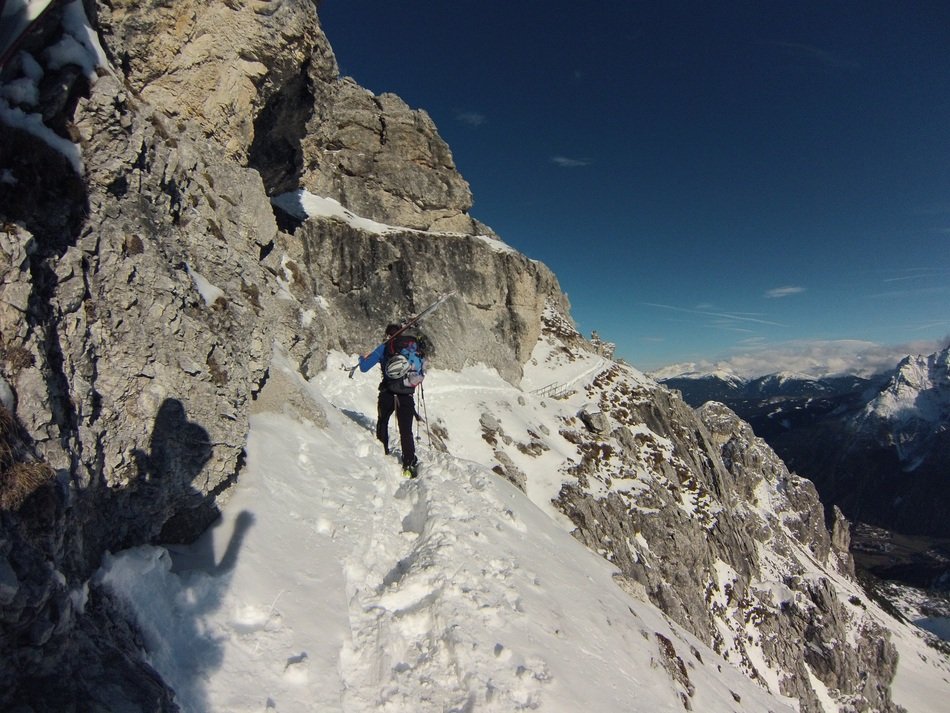 skier in backcountry