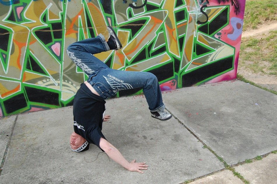 beakdancer in motion