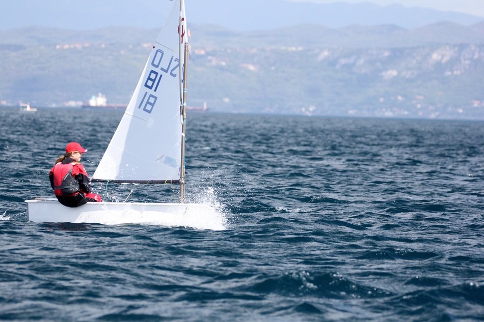 sailing near the coast with the mountains