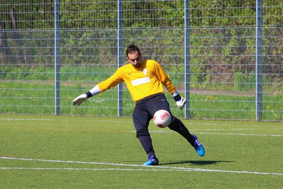 goalkeeper in training