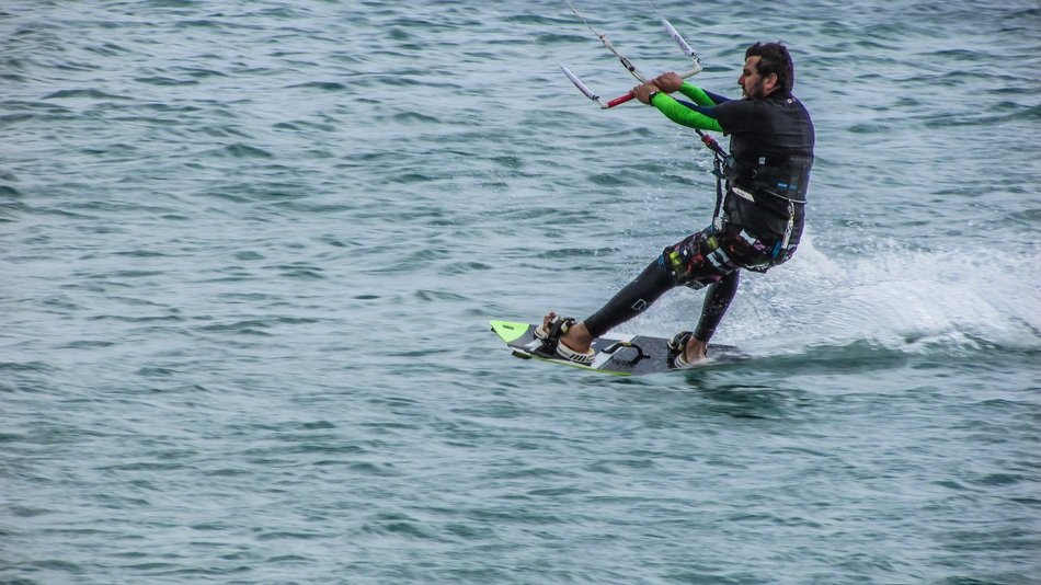 Kite Surfer action