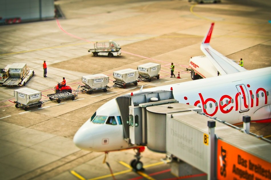 arrived aircraft of air Berlin