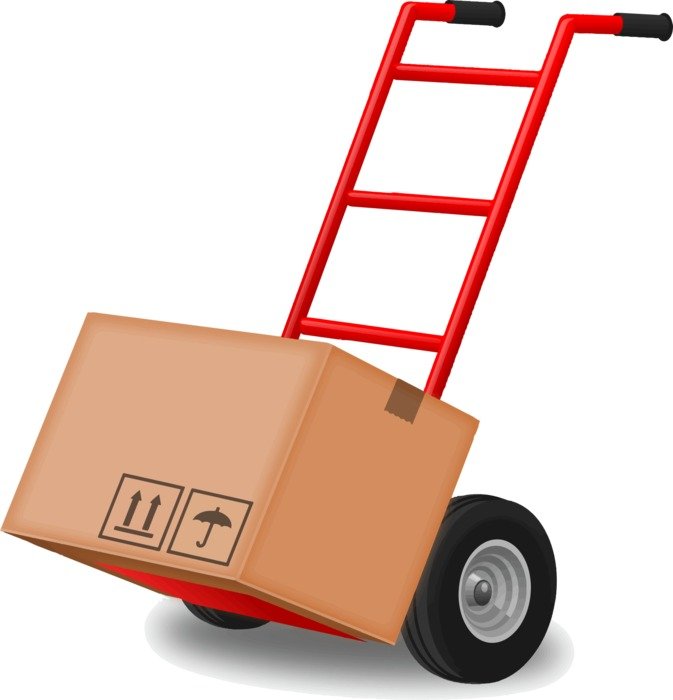 Box on a Hand Truck