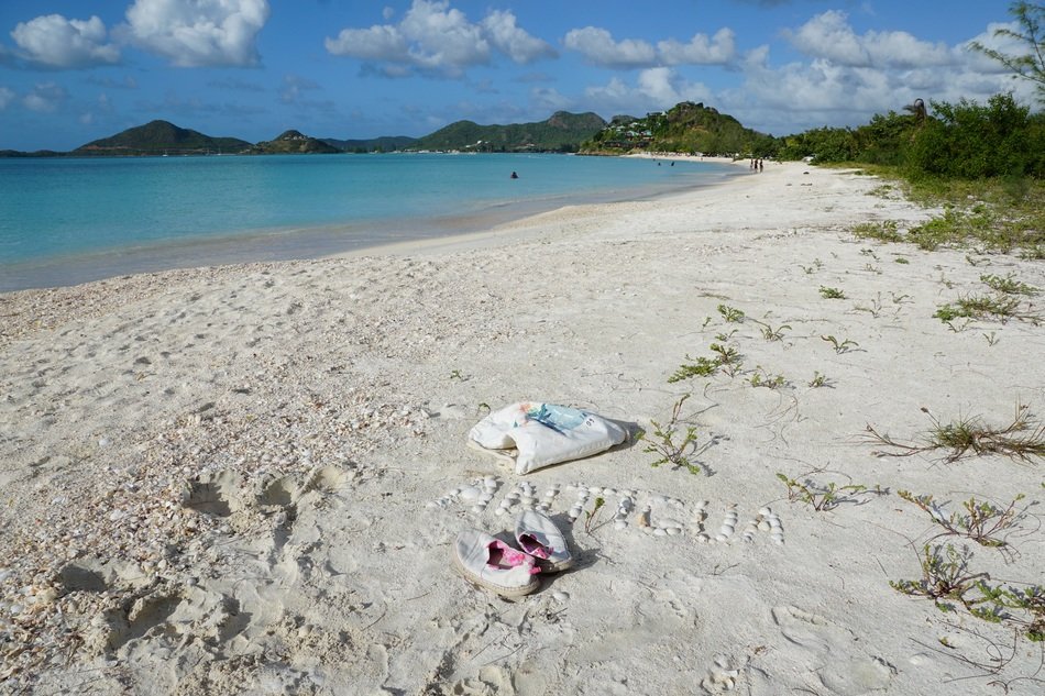 Beautiful and colorful landscape of Antigua