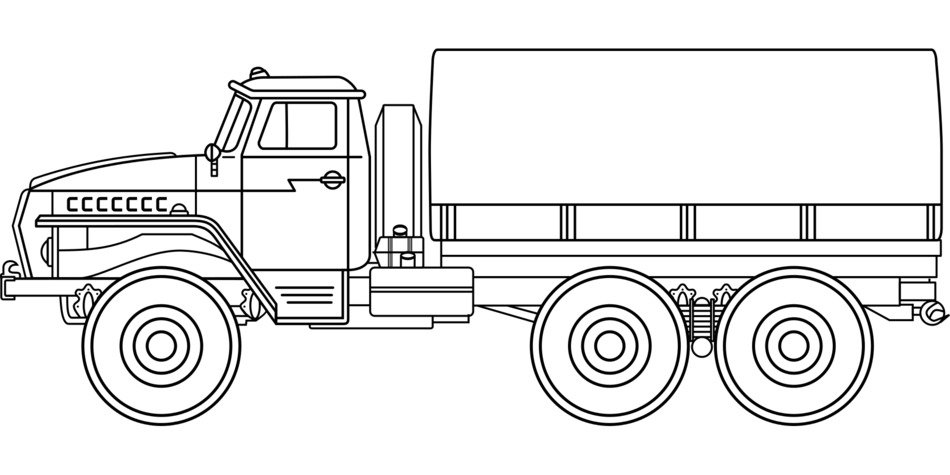 Army Car drawing