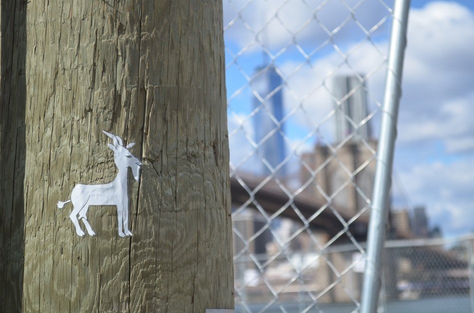 Street Art of goat in New York