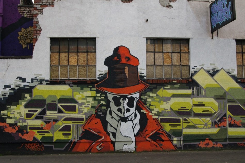 Colorful graffiti in England