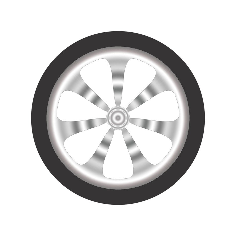 isolated auto wheel