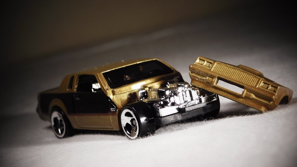 golden buick as a miniature model